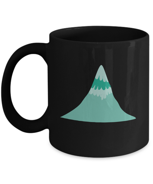 mountain Hill Black Mugs - Funny Christmas Kids Gifts -  Best Office Mug & Birthday Gifts 11 oz
