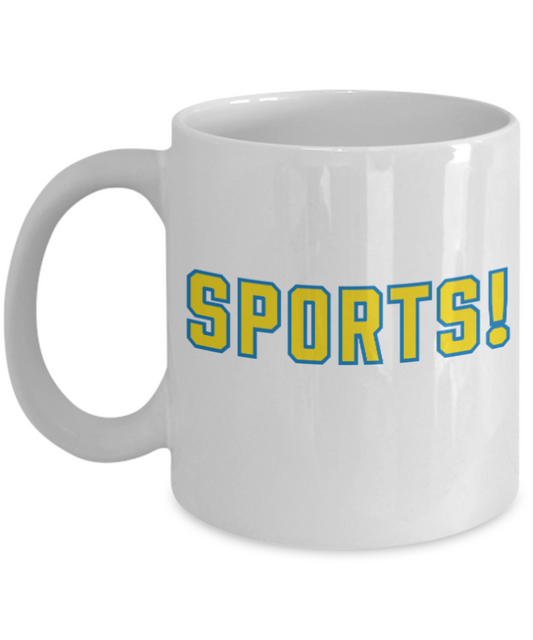 Pop culture lovers mugs , Sports - White Coffee Mug Porcelain Tea Cup 11 oz - Great Gift