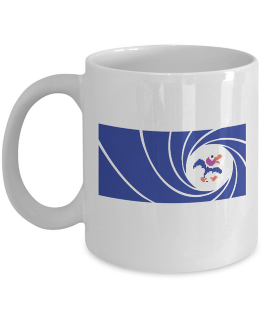 Games Duckeye - White Coffee Mug Porcelain Tea Cup 11 oz - Great Gift