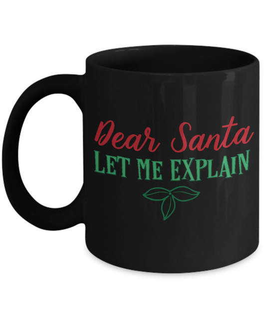 Rumbles the cloud and santa's greatest gift - Dear Santa, Let me Explain - Funny Santa Gifts Mugs, Christmas Gifts for family Travel Mugs, Funny Mugs Gift Ideas 14 Oz