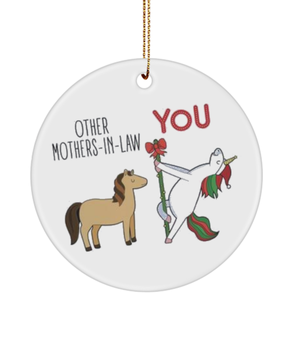Funny Mother-In-Law Ornament, Mother In Law Christmas Gifts, Best Mother-In-Law Ornament, Amazing Mother-In-Laws