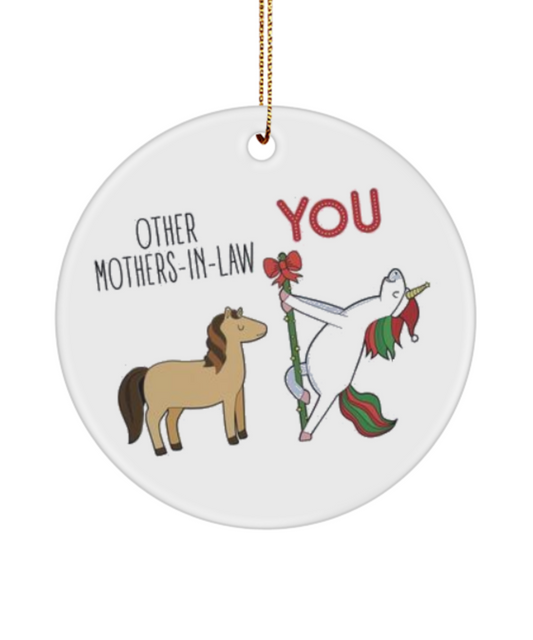 Funny Mother-In-Law Ornament, Mother In Law Christmas Gifts, Best Mother-In-Law Ornament, Amazing Mother-In-Laws