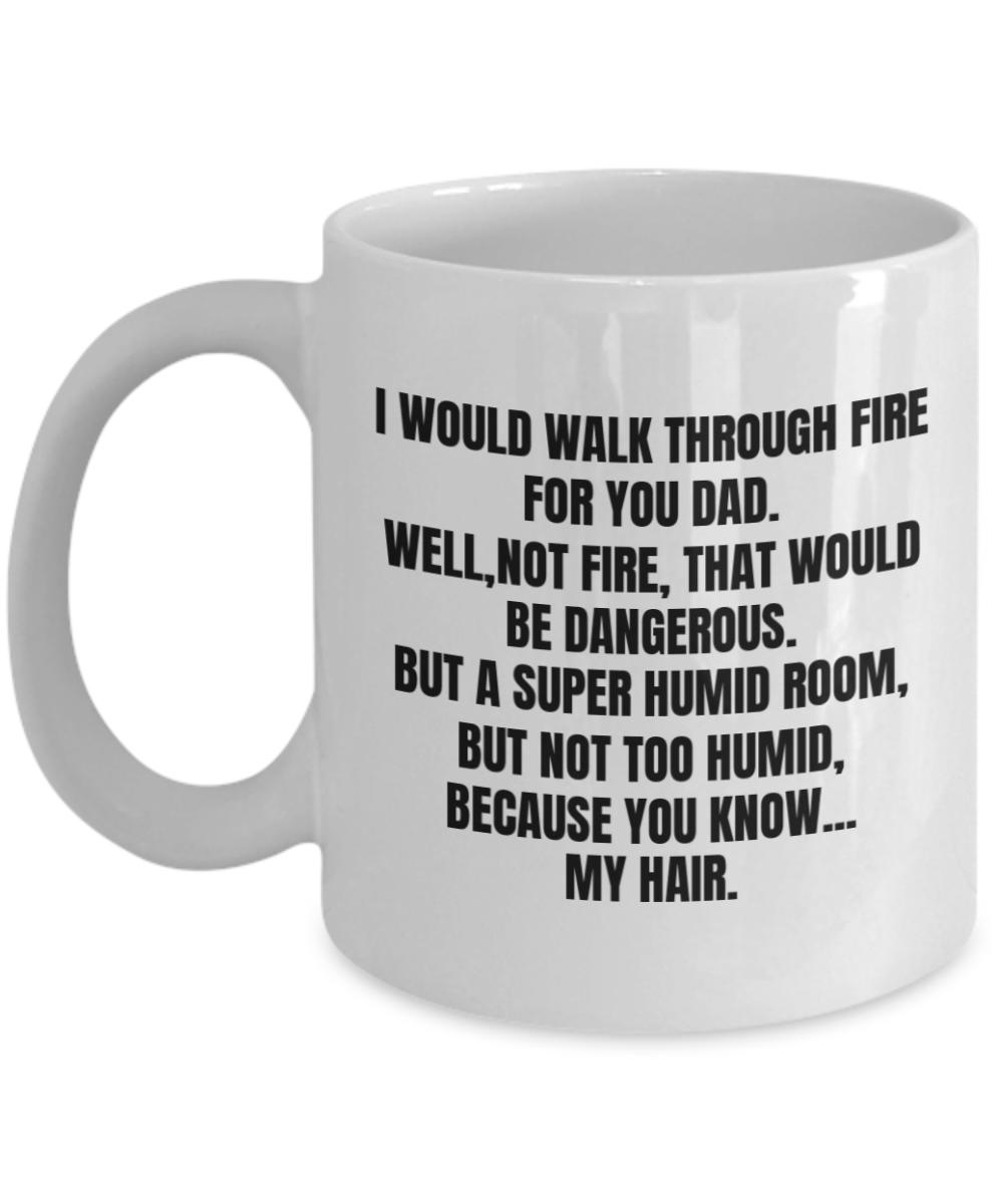 Funny Dad Gift From Daughter Coffee Mug, Luckiest Dad Mug, Funny Dad Gift From Daughter Mug 11 oz