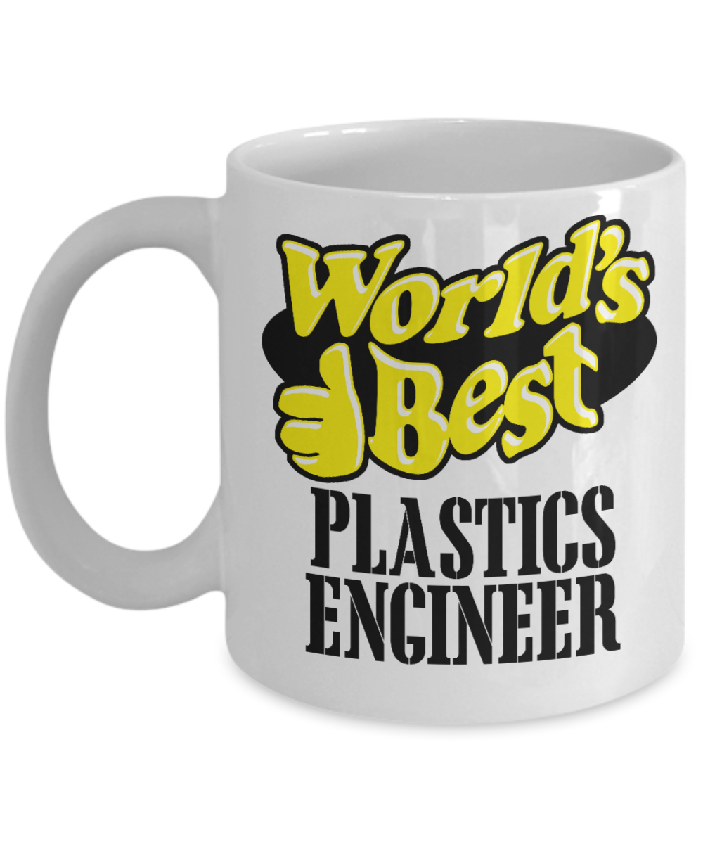 I Am An Engineer Gift Coffee Mug, Worlds Best Plastics Engineer -White Porcelain Coffee Mug 11 oz For Engineer, Engineering Student,Graduate, Polymer,plastic, Technologist, gift