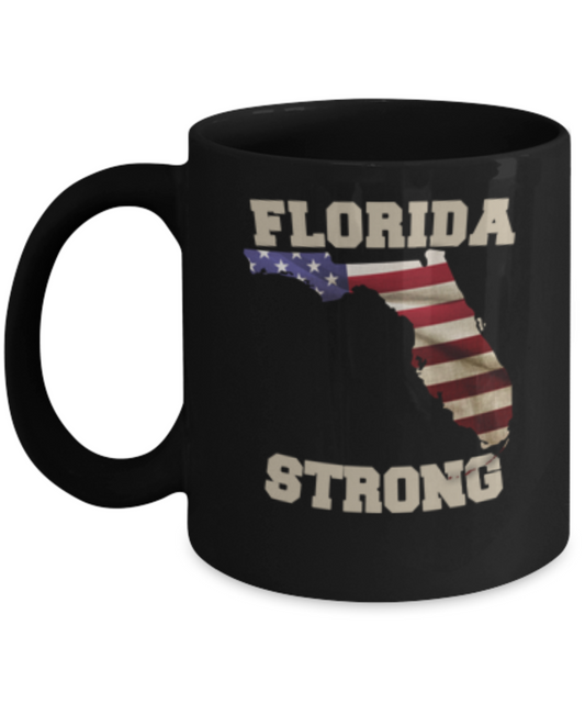 Florida State coffee coffee mug - Porcelain Black Funny Black coffee mugs 11 oz