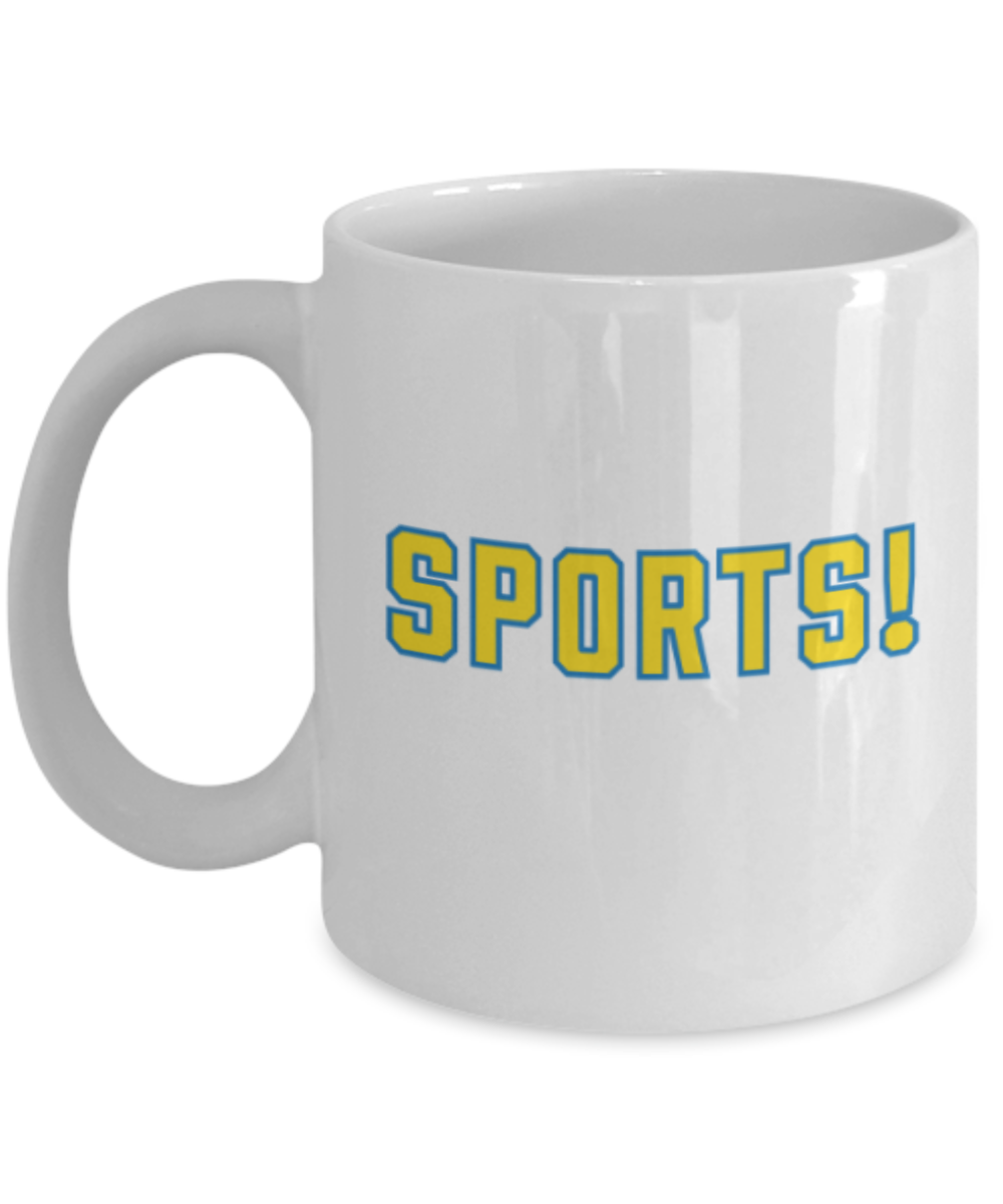 Funny coffee mugs , Sports - White Coffee Mug Porcelain Tea Cup 11 oz - Great Gift