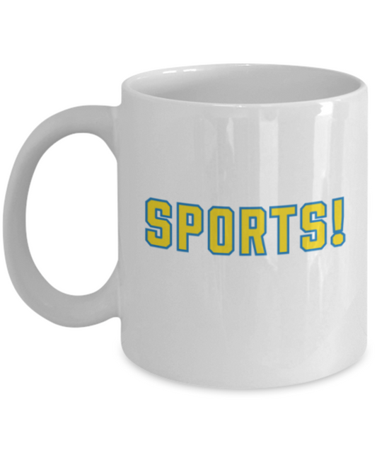 Funny coffee mugs , Sports - White Coffee Mug Porcelain Tea Cup 11 oz - Great Gift