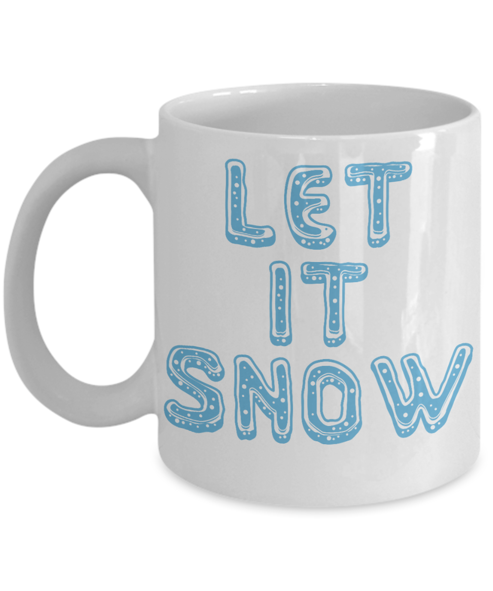 Knightmare before christmas mug - Let It Snow - Funny Christmas Gift Mugs, Christmas Gifts for family Ceramic Cup White, Funny Mugs Gift Ideas 11 Oz