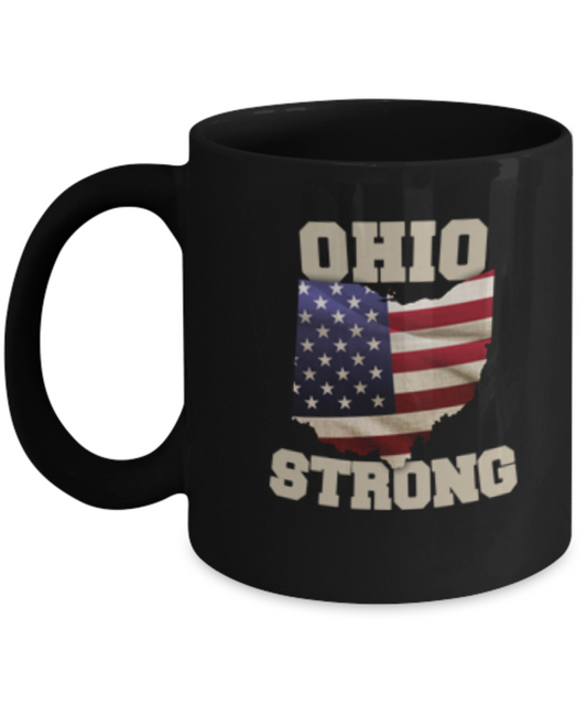 USA State Strong Oklahoma coffee Black mug - Porcelain Black coffee mugs 11 oz