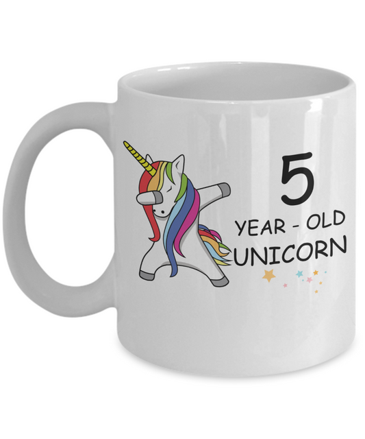 5th Birthday Gift for Women - 5 Year Old Unicorn Dabbing Mug - Funny White Porcelain Coffee 11 oz for Grandma, Mom, Sister, Best Friend, Women, Her -   Legends are Born In 2015