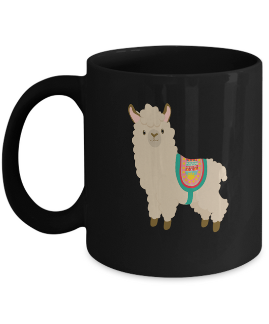 Sheep lama goat Black Mugs - Funny Christmas Kids Gifts Best Office Mug & Birthday Gifts 11 oz