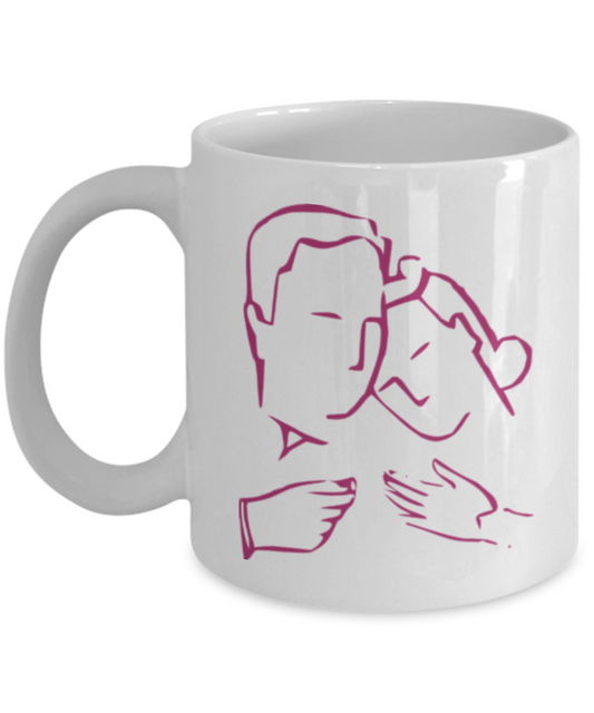 Family Coffee Mug - White Porcelain Coffee Cup,Premium 11 oz White coffee cup
