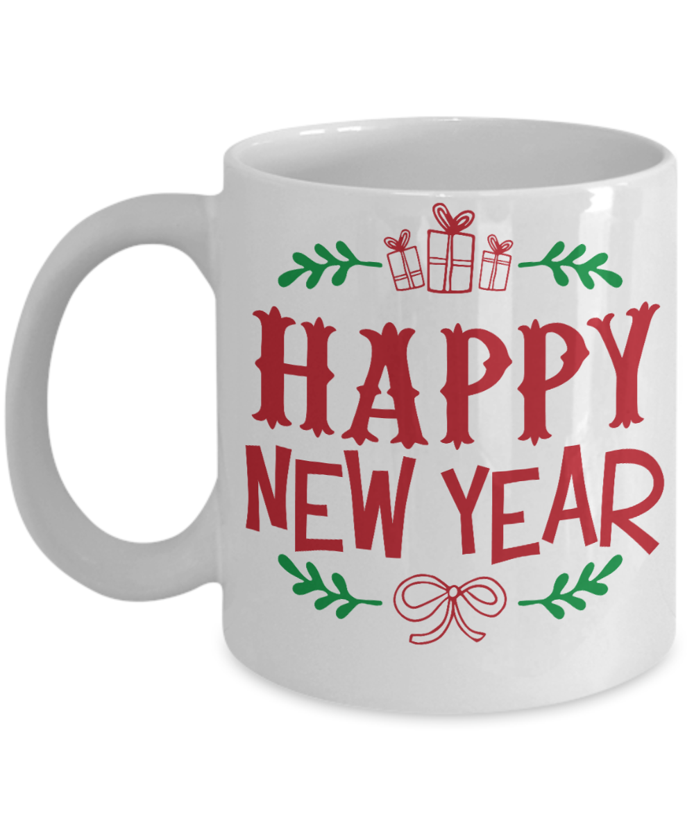 Knightmare before christmas mug - Happy New Year - Funny Christmas Gift Mugs, Christmas Gifts for family Ceramic Cup White, Funny Mugs Gift Ideas 11 Oz