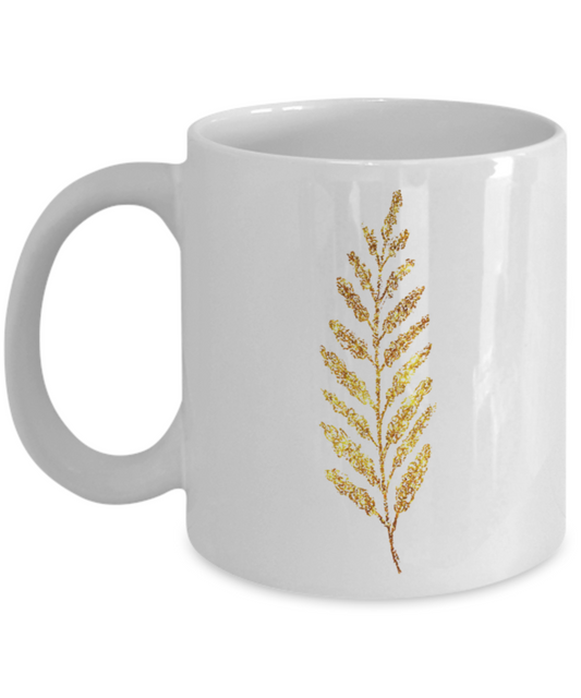 Flowers and Leaves 17 coffee mugs - Funny Christmas Gifts -White coffee mugs 11 oz