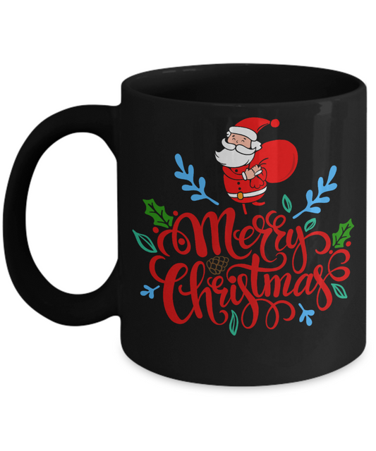 Knightmare before christmas mug - Merry Christmas - Funny Christmas Gifts Mugs, Christmas Gifts for family Ceramic Cup Black, Funny Mugs Gift Ideas 11 Oz