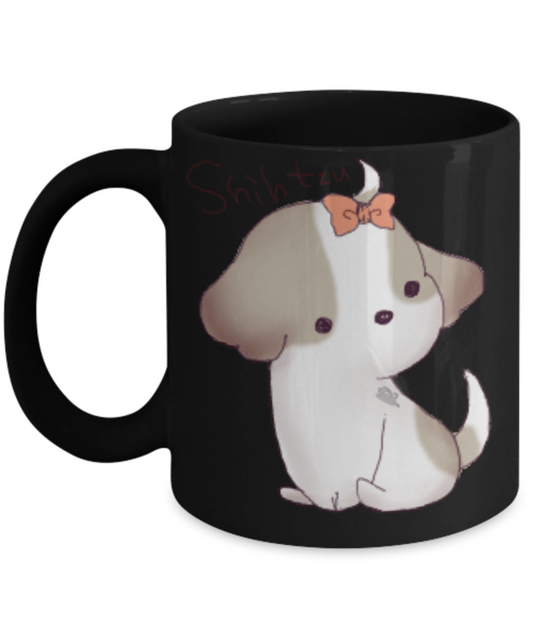 Shih Tzu - It's Your Birthday - Funny Novelty Black Ceramic 11 Oz Coffee Mug