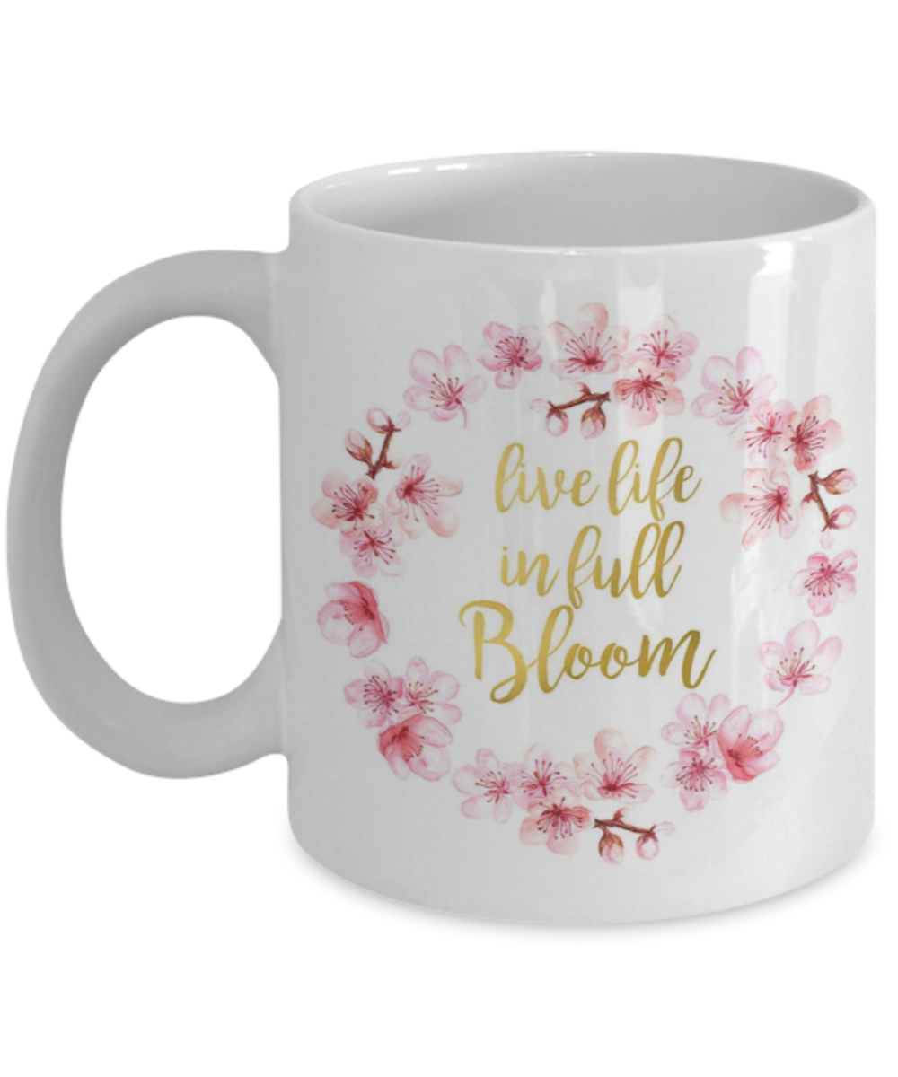 Proverbs Bible quotes , Live life in full bloom - White Coffee Mug Tea Cup 11 oz Gift