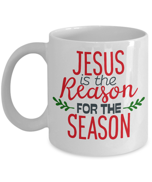 Knightmare before christmas mug - Jesus is the Reason for the Season - Funny Christmas Gift Mugs, Christmas Gifts for family Ceramic Cup White, Funny Mugs Gift Ideas 11 Oz