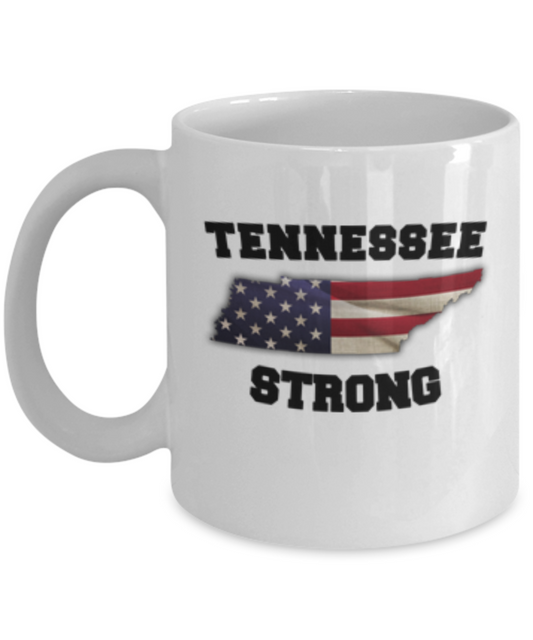 Tennessee State coffee mug - Porcelain White Funny White coffee mugs 11 oz