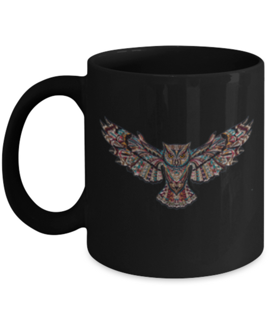 Funny Coffee Mug - Owl Lovers Mugs - Funny Farm Black coffee mugs 11 oz