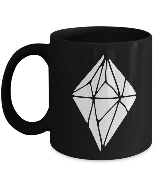 Knightmare before christmas mug - Christmas Doodle Diamond - Funny Christmas Gifts Mugs, Christmas Gifts for family Ceramic Cup Black, Funny Mugs Gift Ideas 11 Oz