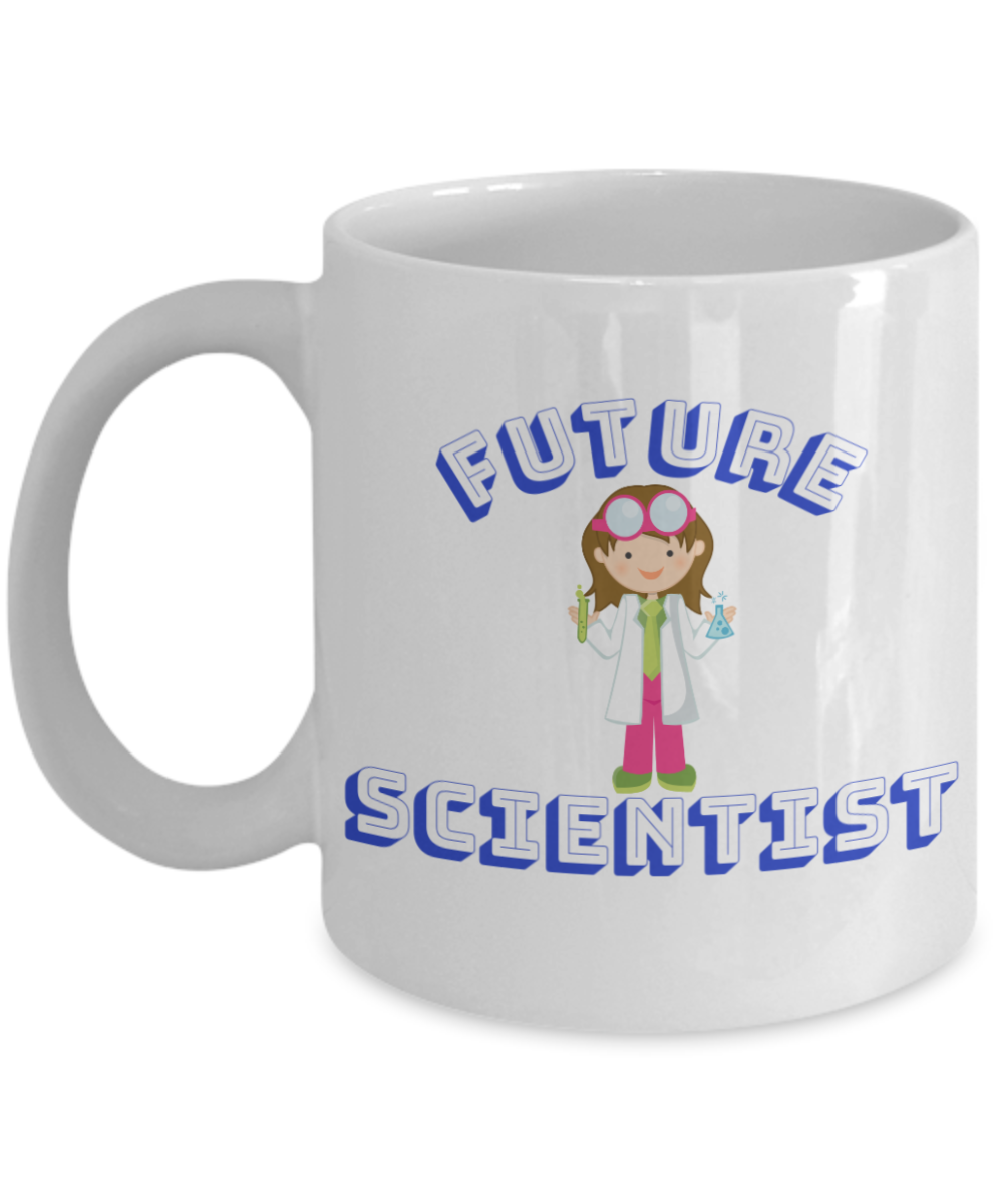 Future Scientist Coffee Cup- White Porcelain Coffee Cup,Premium 11 oz White coffee cup