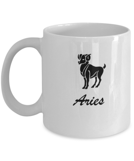 Aries - Aries Coffee Mug - Aries Zodiac Mug - Zodiac -Coffee Mug 11 OZ Zodiac