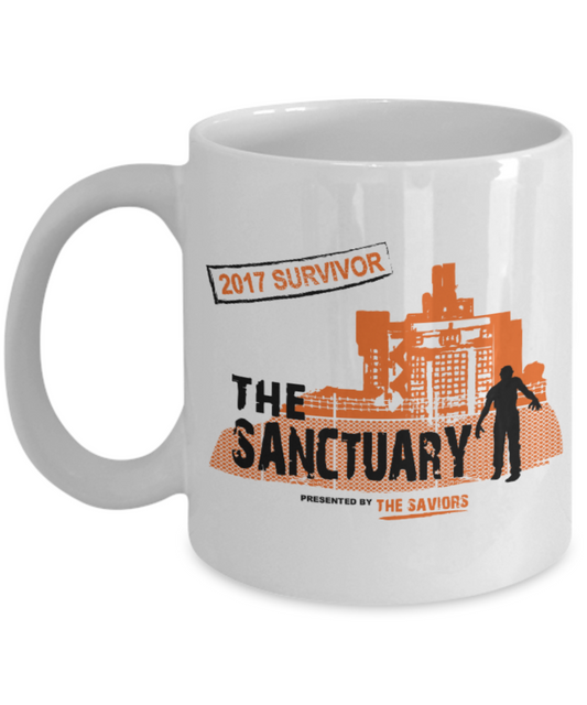 Plants vs zombies gift box mugs , The Sanctuary - White Coffee Mug Porcelain Tea Cup 11 oz - Great Gift