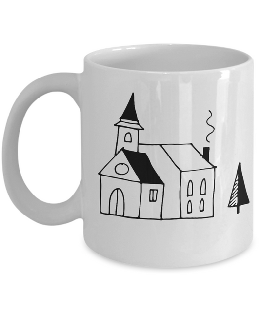 Knightmare before christmas mug - Christmas Doodle Home - Funny Christmas Gift Mugs, Christmas Gifts for family Ceramic Cup White, Funny Mugs Gift Ideas 11 Oz