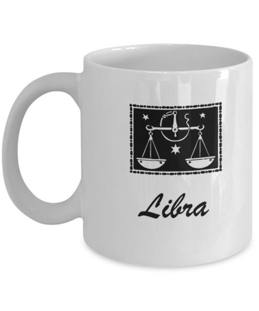 Libra - Libra Coffee Mug - Libra Zodiac Mug - Zodiac - Star Sign White coffee mugs 11 oz