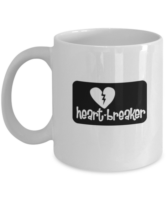 Heart Breaker Love coffee mug - 11 OZ Gift Idea Tea Cups Sad Failure Love Pain Girl Boy