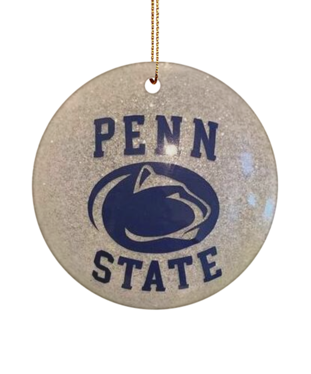 Penn State Ornament- Penn State Christmas Ball,Penn State Ornament,Christmas Tree Ornament,Unique Ornament,Beach Lover Ornament
