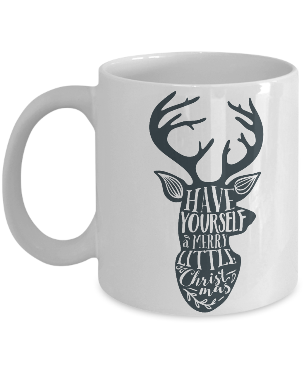 Knightmare before christmas mug - Have Yourself a Merry Little Christmas - Funny Christmas Gift Mugs, Christmas Gifts for family Ceramic Cup White, Funny Mugs Gift Ideas 11 Oz