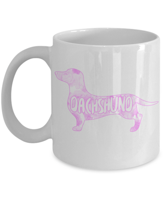 Dachshund Lovers Mugs , Dachshund Mama - White Coffee Mug Porcelain Tea Cup 11 oz - Great Gift