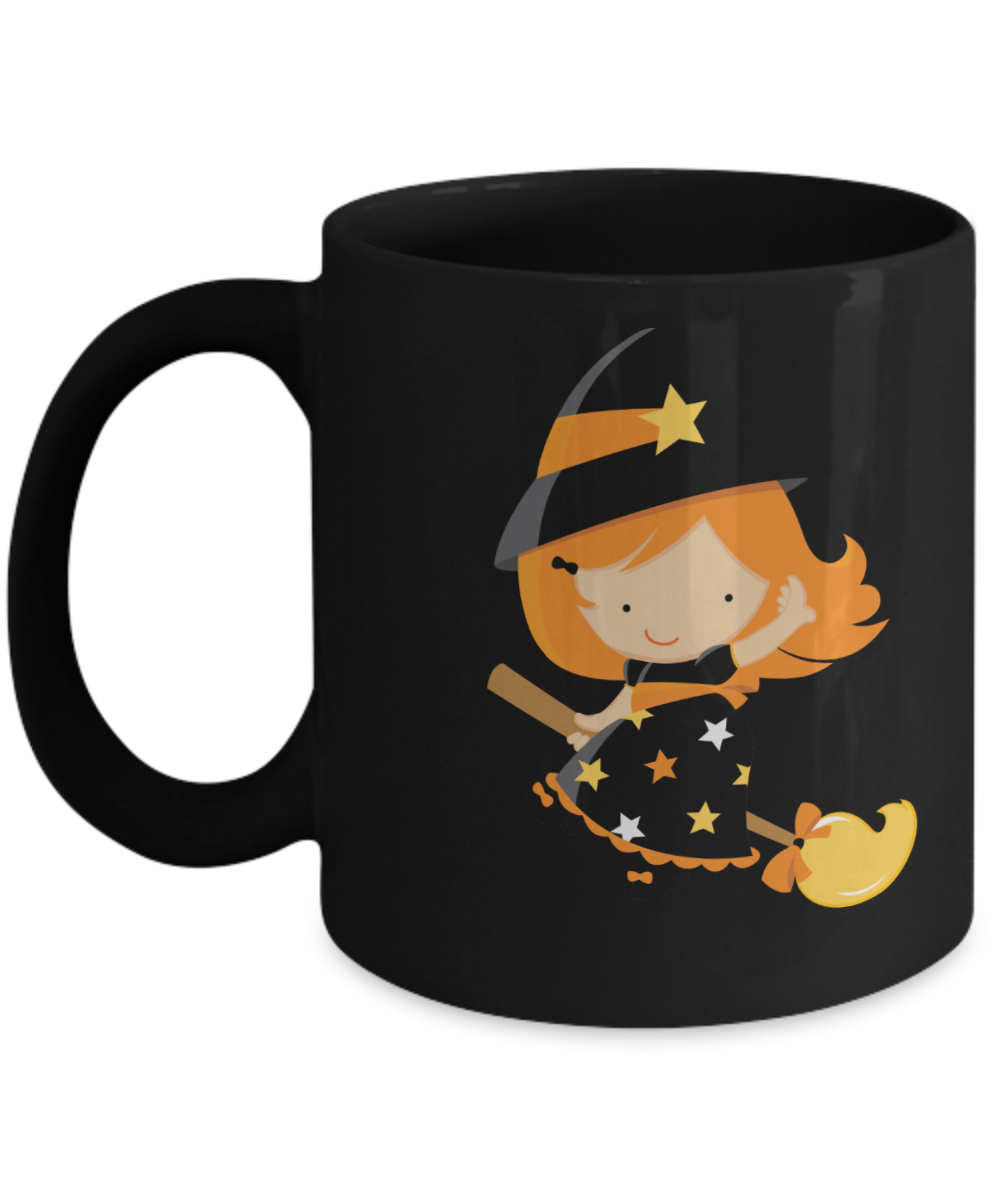 Halloween Coffee Mugs - Black Porcelain Coffee Cup,Premium 11 oz Black coffee cup