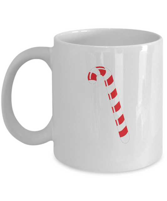 Christmas Santa Stick white mugs - Funny Christmas White coffee mugs 11 oz