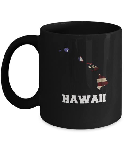 I Love Hawaii Coffee Mugs Coffee mug sets - 11 OZ Black Black coffee mugs 11 oz