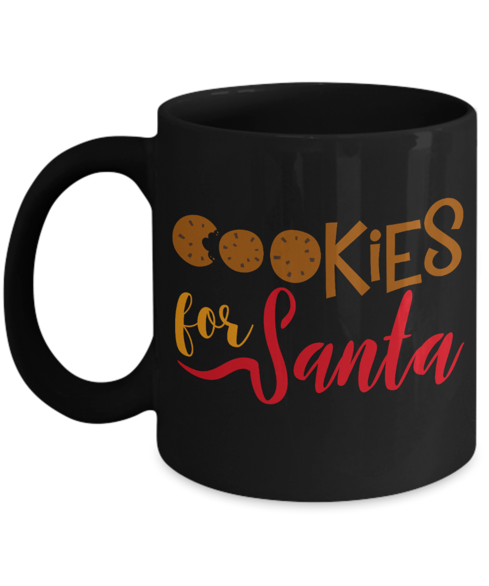 Rumbles the cloud and santa's greatest gift - Cookies for Santa - Funny Santa Gifts Mugs, Christmas Gifts for family Ceramic Cup Black, Funny Mugs Gift Ideas 11 Oz