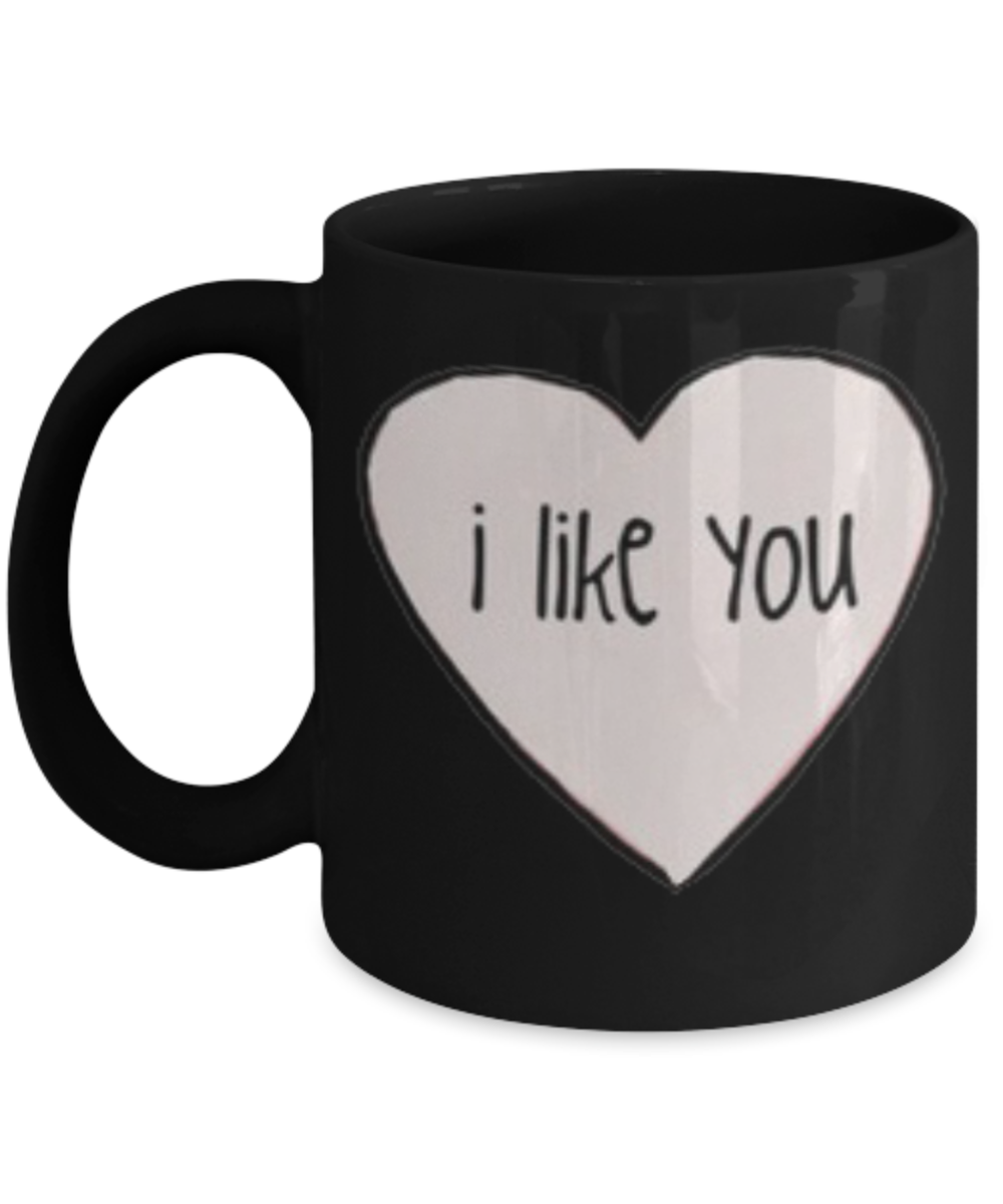 Write like a mother f mug, I Like you - Black Porcelain Coffee 11 oz