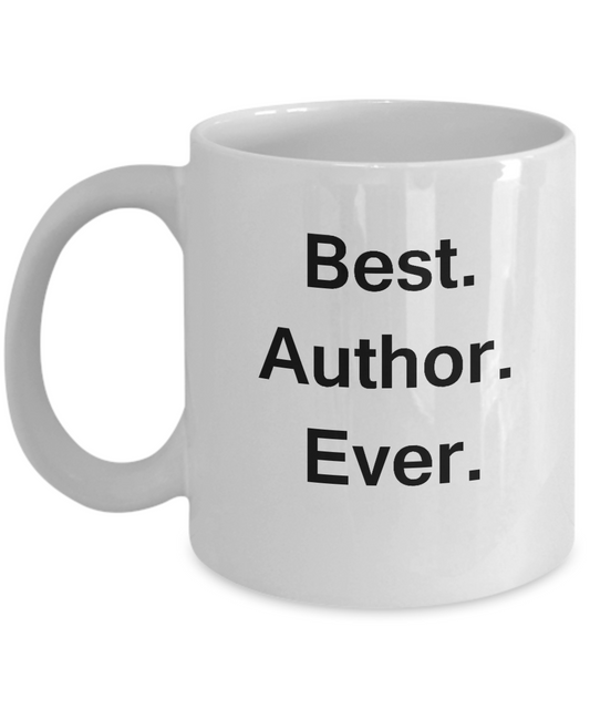 Best Author White Mugs - Funny Valentine Coffee Mugs -  Funny White coffee mugs 11 oz
