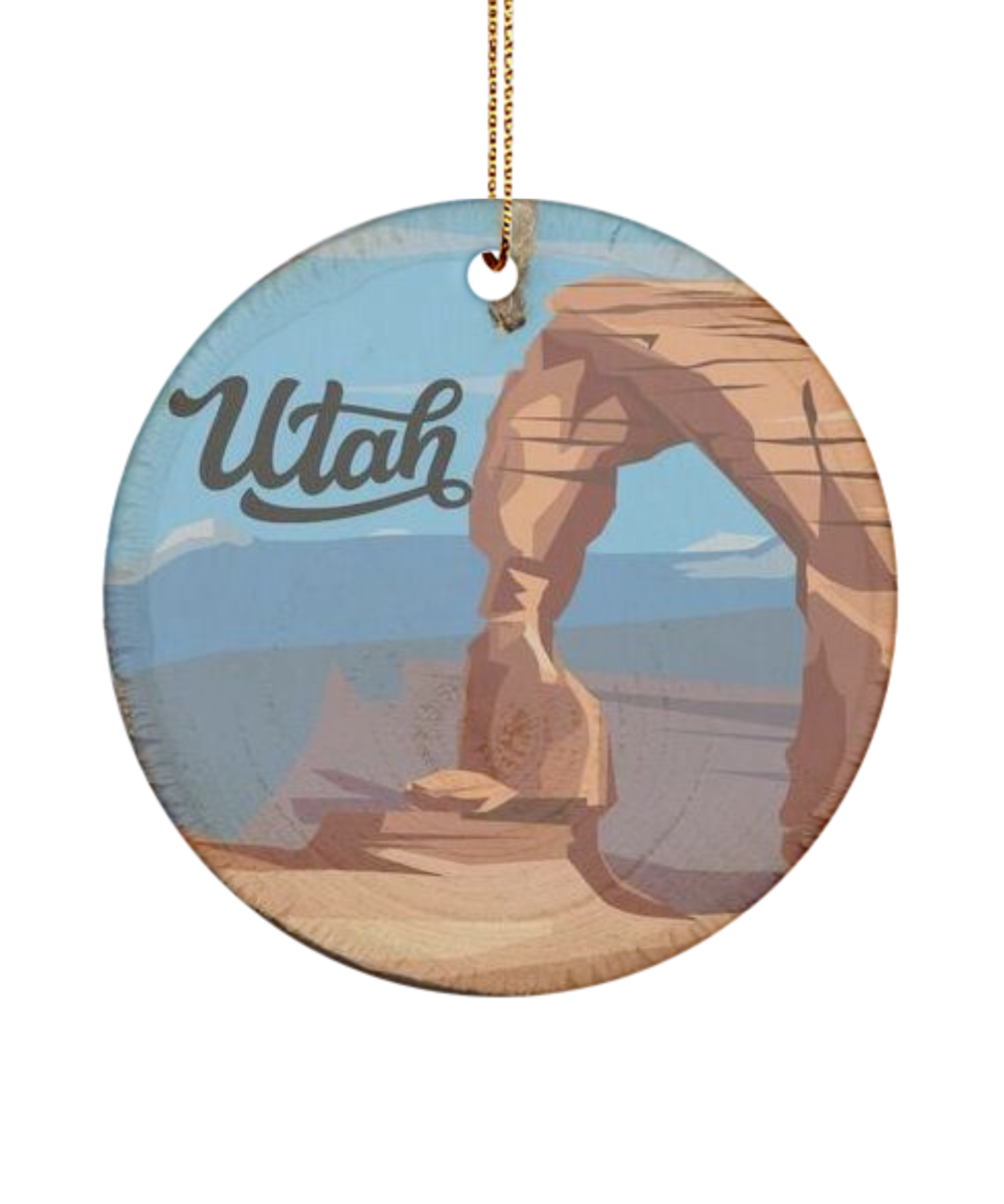 Utah Ornament, Red Rock Country Ornament, Utah State Ornament, Tree Decoration, Our New Home, State Ornaments