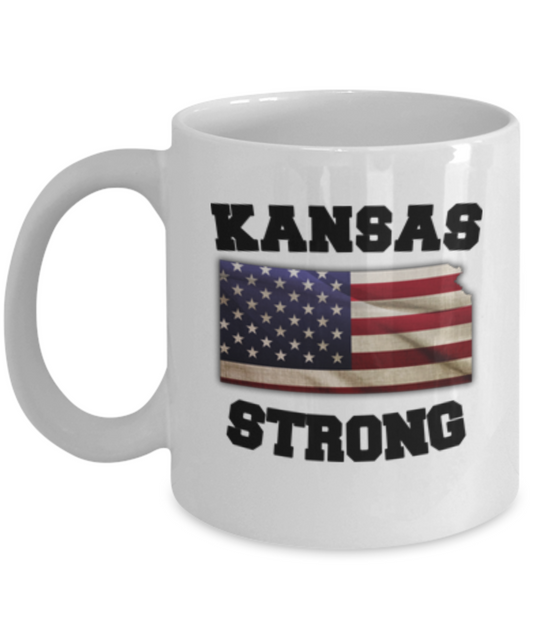 Kansas State coffee mug - Porcelain White Funny Coffee Mug, White coffee mugs 11 oz