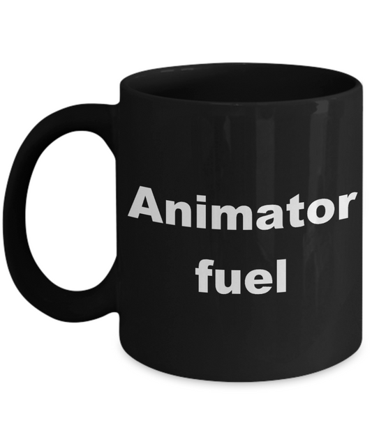 Animation coffee mug,Animator Fuel-Black Coffee Mug 11 oz