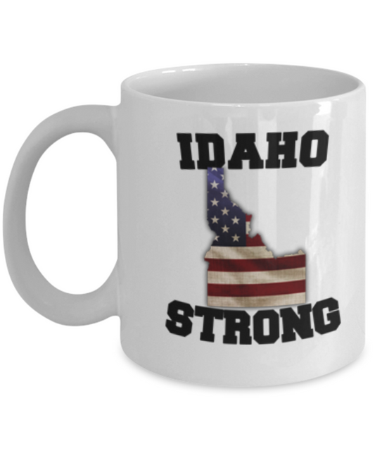 Idaho state coffee mug - Porcelain White Funny Coffee Mug, White coffee mugs 11 oz