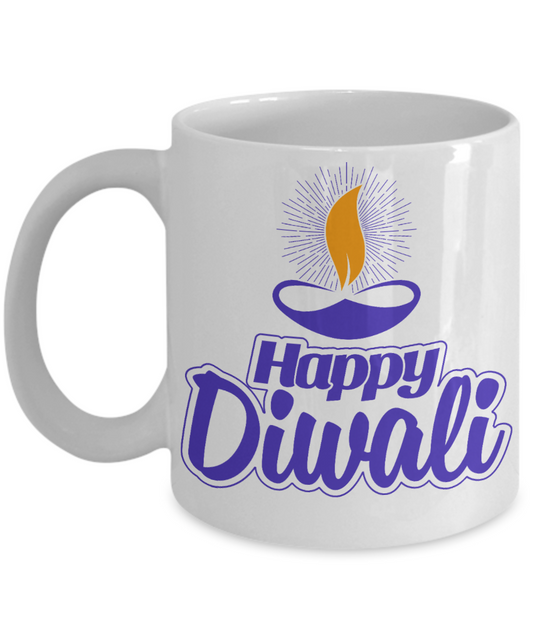 Diwali mugs - Happy Diwali - Black Coffee Mug Tea Cup 11 oz Gift