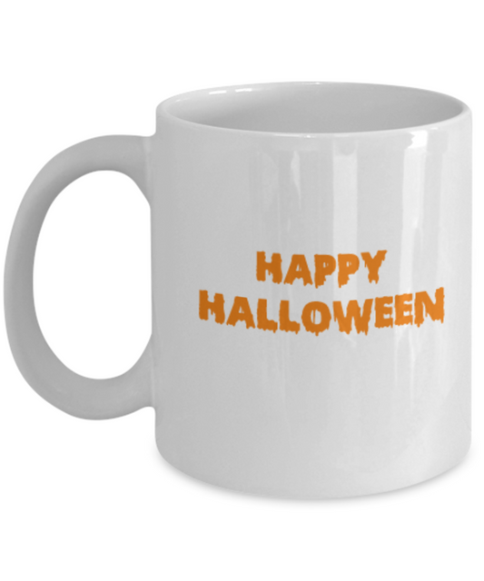 Happy Halloween Coffee Mug for your Halloween Party! Halloween White coffee mugs 11 oz