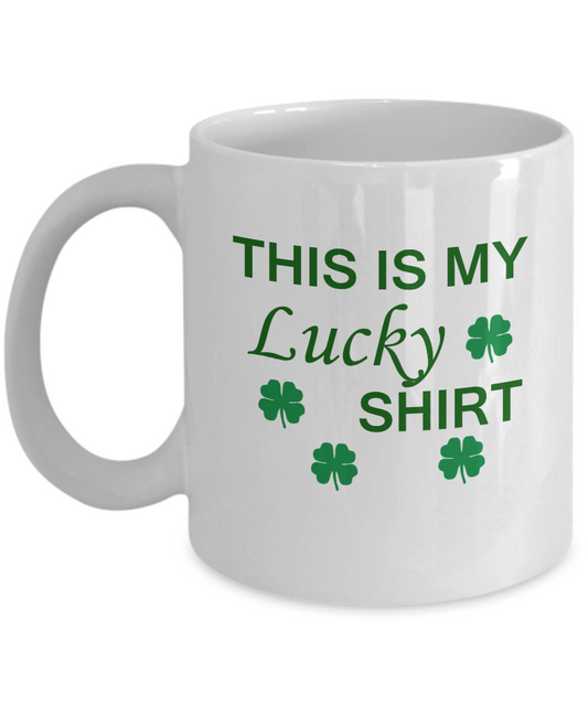 St Patrick's day mug - Panoware Men's ST Patricks Day - Porcelain White coffee mugs 11 oz