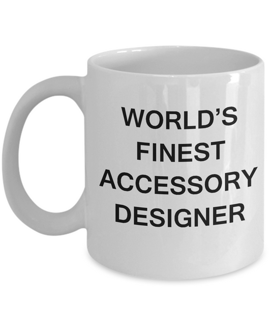 World's Finest Accessory designer - Porcelain White coffee mugs 11 oz