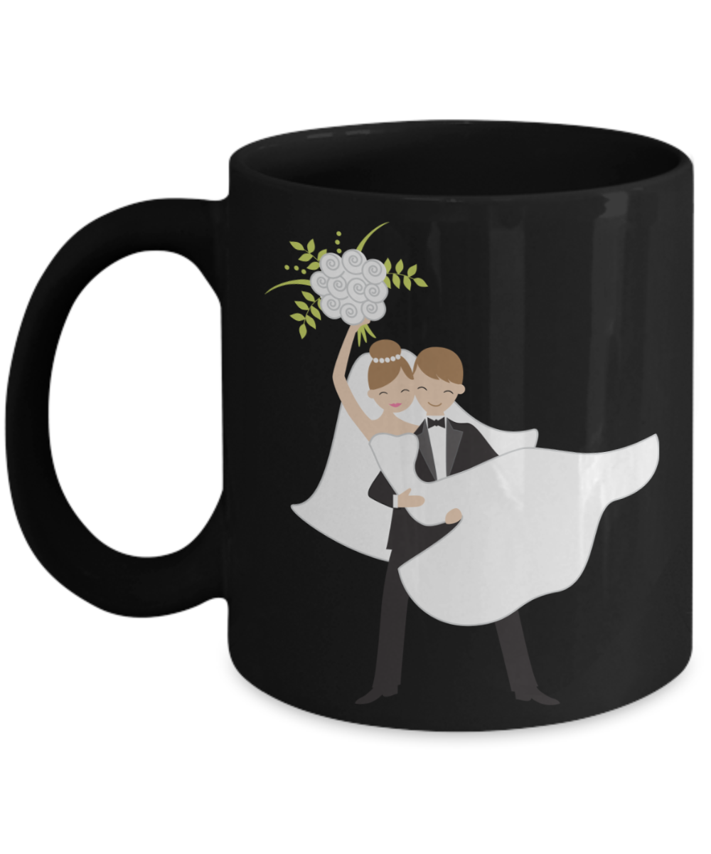 Future bride Coffee Mug - Black Porcelain Coffee Cup,Premium 11 oz White coffee cup