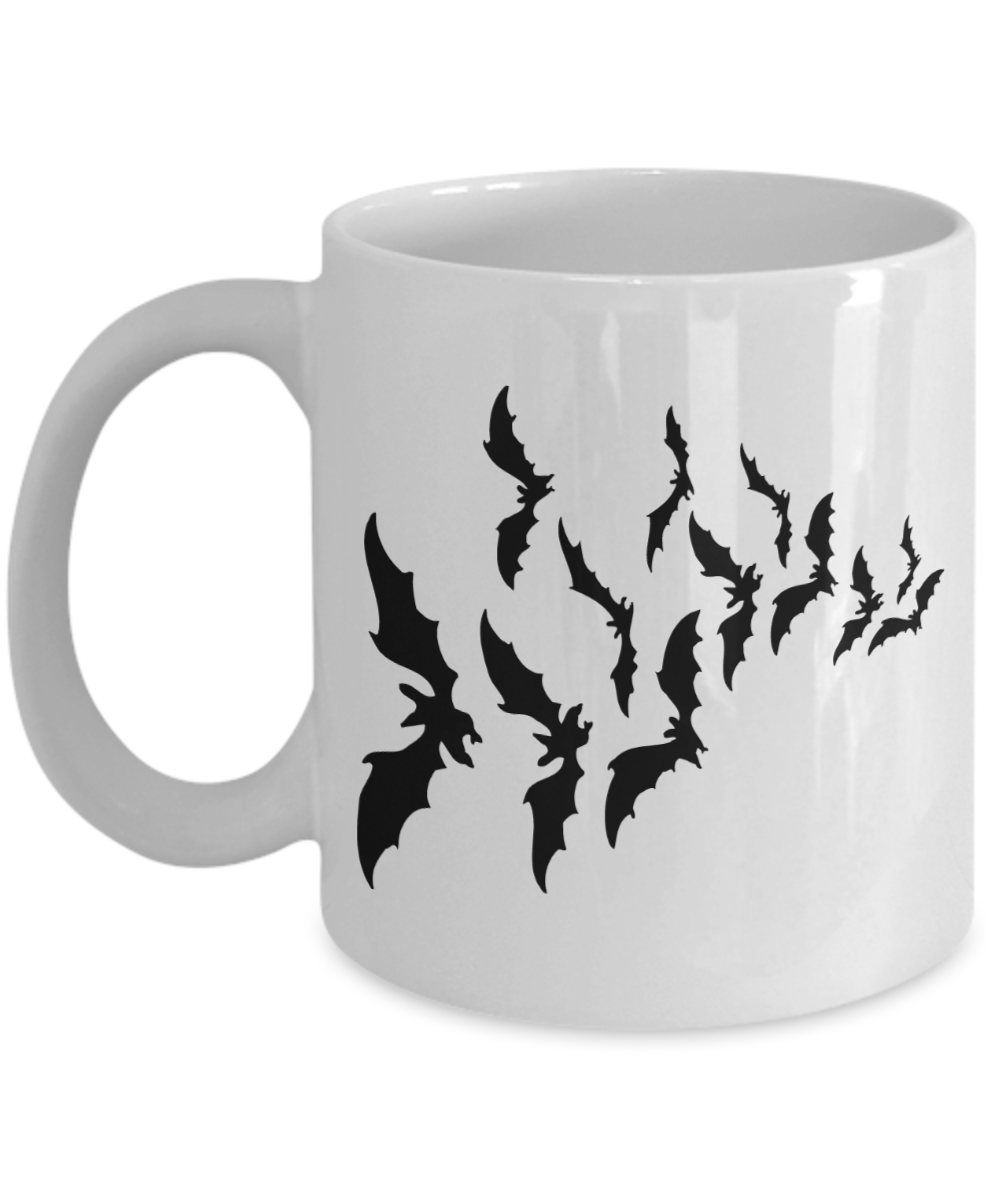 Halloween Spooky Coffee Mug - White Porcelain Coffee Cup,Premium 11 oz White coffee cup